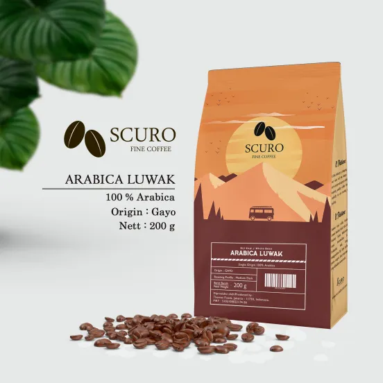 Scuro Coffee Arabica Luwak 200gr 1