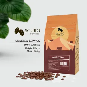 supplier Coffee Scuro Coffee Arabica Luwak 200gr